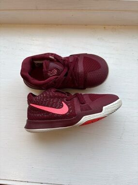 Nike toddler girl shoes maroon pink size 8 slip on tennis shoe sneaker
